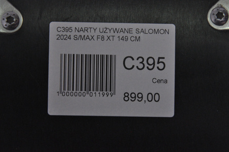 NARTY UŻYWANE SALOMON S/MAX F8 XT + M10 2024 149 cm NRC395