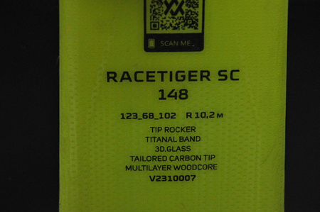 NARTY UŻYWANE VOLKL RACETIGER SC 23/24 + VMotion 12 148 cm NRC340
