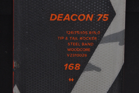 NARTY UŻYWANE VOLKL DEACON 75 + Motion 12 23/24 168 cm NRC131