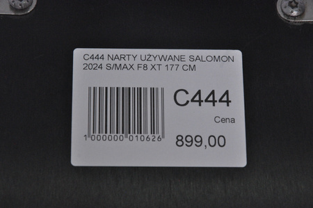 NARTY UŻYWANE SALOMON S/MAX F8 XT + M10 2024 177 cm NRC444