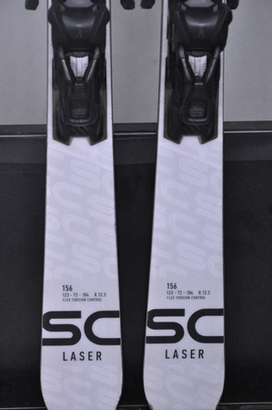 NARTY UŻYWANE STOCKLI LASER SC + MC11 24/25 156 cm NRC95