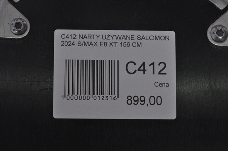 NARTY UŻYWANE SALOMON S/MAX F8 XT + M10 2024 156 cm NRC412