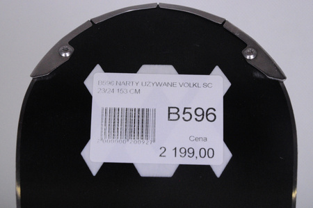 NARTY UŻYWANE VOLKL RACETIGER SC 23/24 + VMotion 12 153 cm NRB596