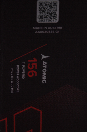 NARTY UŻYWANE ATOMIC REDSTER S7 + M12 GW 23/24 156 cm NRC721