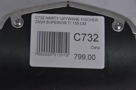 NARTY UŻYWANE FISCHER RC4 SUPERIOR TI 23/24 + Z11 155 cm NRC732