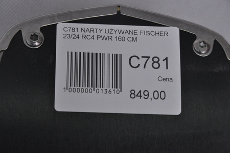 NARTY UŻYWANE FISCHER RC4 PWR 23/24 + RS10 160 cm NRC781