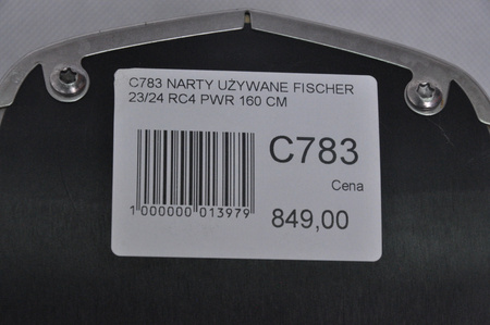 NARTY UŻYWANE FISCHER RC4 PWR 23/24 + RS10 160 cm NRC783