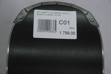 NARTY UŻYWANE HEAD E. V SHAPE 5 + PR 11 24/25 170 cm NRC01