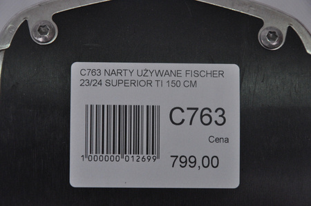 NARTY UŻYWANE FISCHER RC4 SUPERIOR TI 23/24 + Z11 150 cm NRC763