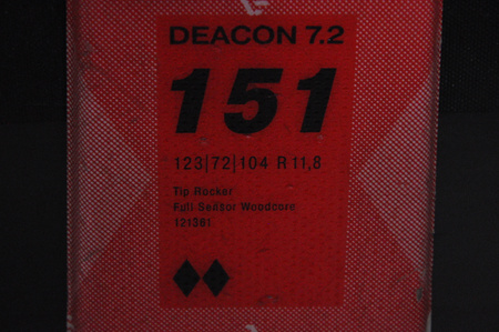 NARTY UŻYWANE VOLKL DEACON 7.2 + FTD 10 21/22 151 cm NRC1141