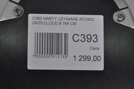 DAMSKIE NARTY UŻYWANE ATOMIC CLOUD C9 + M10 GW 24/25 164 cm NRC393