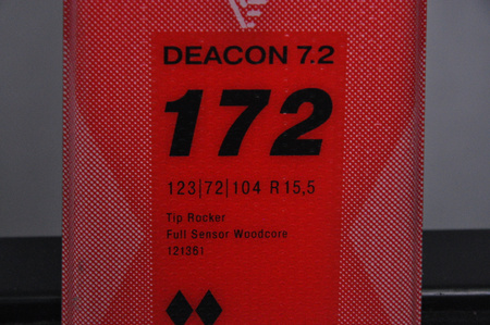 NARTY UŻYWANE VOLKL DEACON 7.2 + FTD 10 21/22 172 cm NRC1084