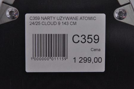 DAMSKIE NARTY UŻYWANE ATOMIC CLOUD C9 + M10 GW 24/25 143 cm NRC359