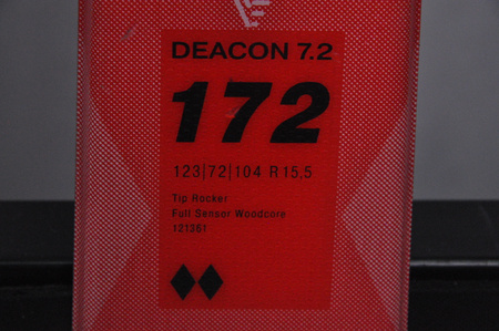NARTY UŻYWANE VOLKL DEACON 7.2 + FTD 10 21/22 172 cm NRC1093