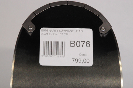 NARTY UŻYWANE HEAD E. PURE JOY 23/24 + JOY 9 163 cm NRB076