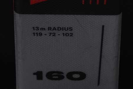 NARTY UŻYWANE BLIZZARD WCR 72 + TLT 10 24/25 160 cm NRC918
