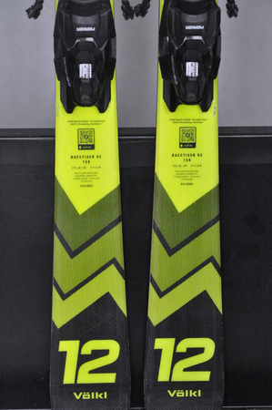 NARTY UŻYWANE VOLKL RACETIGER SC 24/25 + VMotion 10 158 cm NRC826