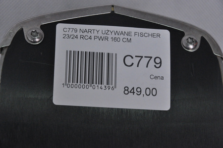 NARTY UŻYWANE FISCHER RC4 PWR 23/24 + RS10 160 cm NRC779