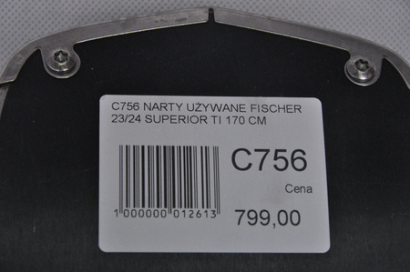 NARTY UŻYWANE FISCHER RC4 SUPERIOR TI 23/24 + Z11 170 cm NRC756