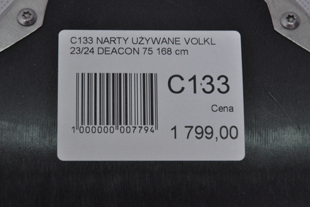 NARTY UŻYWANE VOLKL DEACON 75 + Motion 12 23/24 168 cm NRC133