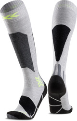 JUNIORSKIE SKARPETY NARCIARSKIE X-SOCKS SKI DISCOVER OTC Grey/Canary 2025