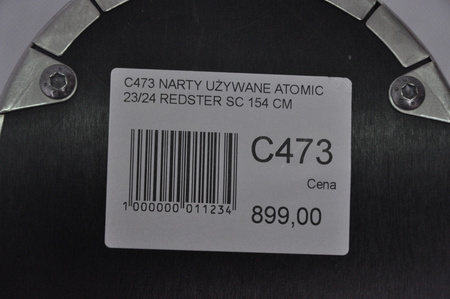 NARTY UŻYWANE ATOMIC REDSTER SC + M10 23/24 154 cm NRC473