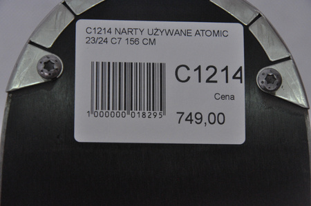 NARTY UŻYWANE ATOMIC CLOUD C7 + Atomic M10 23/24 156 cm NRC1214