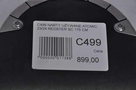 NARTY UŻYWANE ATOMIC REDSTER SC + M10 23/24 175 cm NRC499