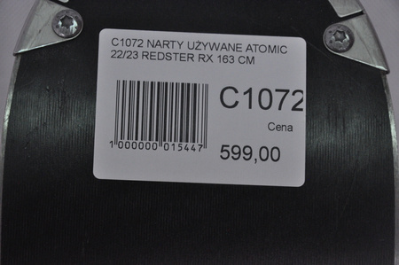 NARTY UŻYWANE ATOMIC REDSTER RX + M10 22/23 163 cm NRC1072