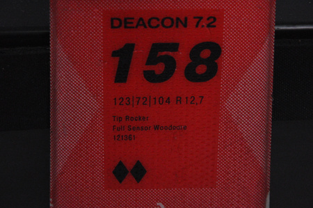 NARTY UŻYWANE VOLKL DEACON 7.2 + FTD 10 21/22 158 cm NRC1133