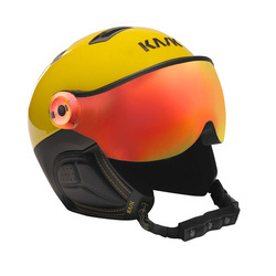 KASK NARCIARSKI KASK MONTECARLO Yellow - Red Mirror 2024