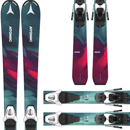 JUNIORSKIE NARTY ATOMIC MAVEN GIRL + Atomic C5 GW 2023