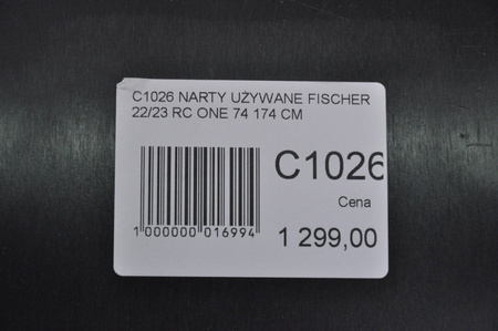 NARTY UŻYWANE FISCHER RC ONE 74 22/23 + RS10 174 cm NRC1026