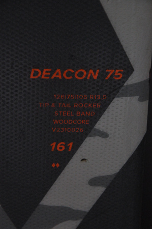 NARTY UŻYWANE VOLKL DEACON 75 + Motion 12 23/24 161 cm NRC126