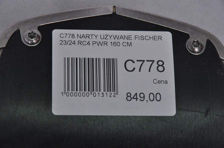 NARTY UŻYWANE FISCHER RC4 PWR 23/24 + RS10 160 cm NRC778