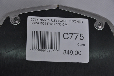 NARTY UŻYWANE FISCHER RC4 PWR 23/24 + RS10 160 cm NRC775