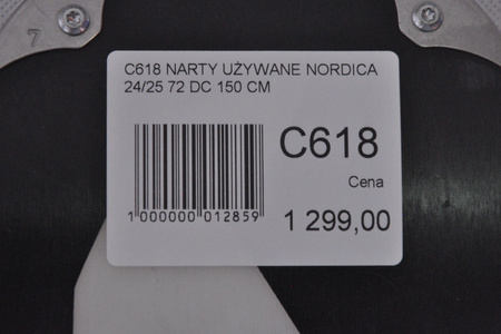 NARTY UŻYWANE NORDICA BELLE 72 DC 24/25 + TP2 11 150 cm NRC618