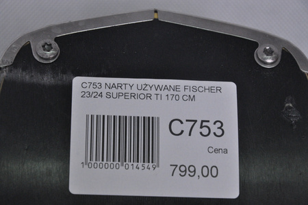 NARTY UŻYWANE FISCHER RC4 SUPERIOR TI 23/24 + Z11 170 cm NRC753