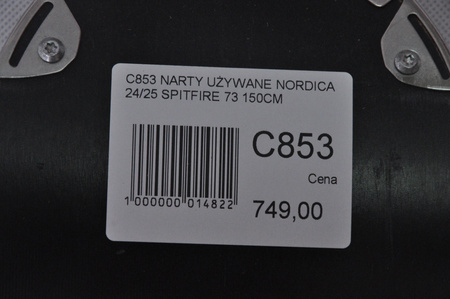 NARTY UŻYWANE NORDICA SPITFIRE 73 24/25 + Marker TP2 10 150 cm NRC853