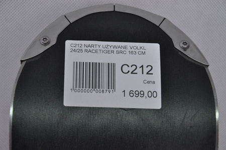 NARTY UŻYWANE VOLKL RACETIGER SRC + Motion 10 24/25 163 cm NRC212