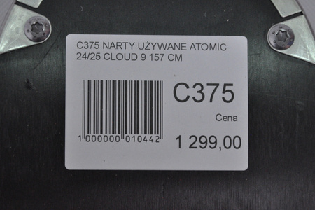 DAMSKIE NARTY UŻYWANE ATOMIC CLOUD C9 + M10 GW 24/25 157 cm NRC375