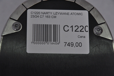 NARTY UŻYWANE ATOMIC CLOUD C7 + Atomic M10 23/24 163 cm NRC1220