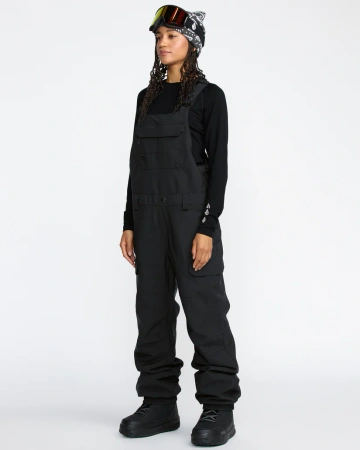 DAMSKIE SPODNIE SNOWBOARDOWE VOLCOM CRESTON 3D STRETCH BIB OVERALL Black 2026