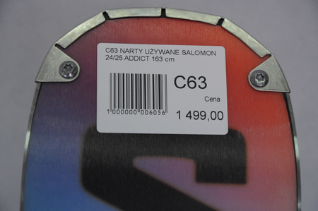NARTY UŻYWANE SALOMON ADDIKT + Salomon Z12 24/25 163 cm NRC63