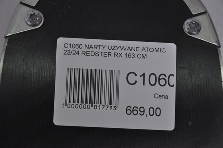 NARTY UŻYWANE ATOMIC REDSTER RX + M10 23/24 163 cm NRC1060