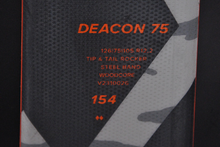 NARTY UŻYWANE VOLKL DEACON 75 + Motion 12 23/24 154 cm NRC122