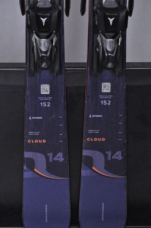 NARTY UŻYWANE ATOMIC CLOUD Q14 + X12 22/23 152 cm NRC593