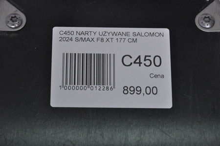 NARTY UŻYWANE SALOMON S/MAX F8 XT + M10 2024 177 cm NRC450