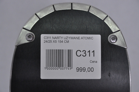 NARTY UŻYWANE ATOMIC REDSTER X5 + Atomic M10 GW 24/25 154 cm NRC311