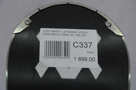 NARTY UŻYWANE VOLKL RACETIGER SC 23/24 + VMotion 12 165 cm NRC337